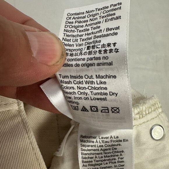 J.Crew Slouchy Boyfriend Jean Womens Size 24 Off-White Cotton Denim - Picture 7 of 11